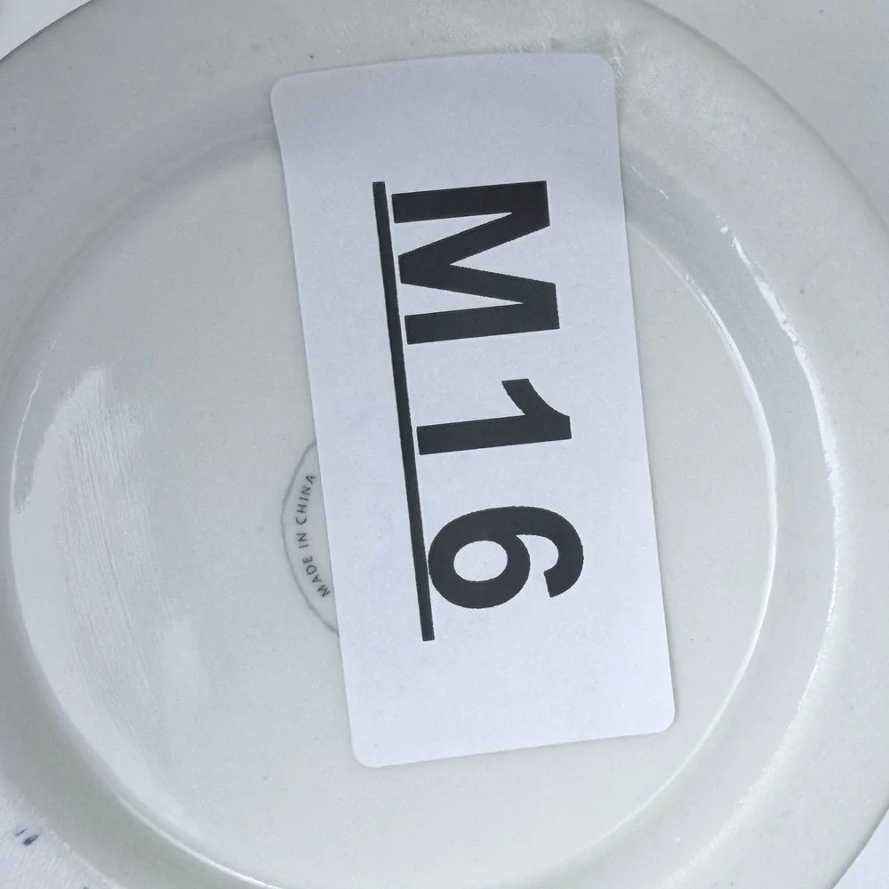 West Elm Monogram Letter O Coffee Mug White Ceramic Greek Key Pattern Diner Mug